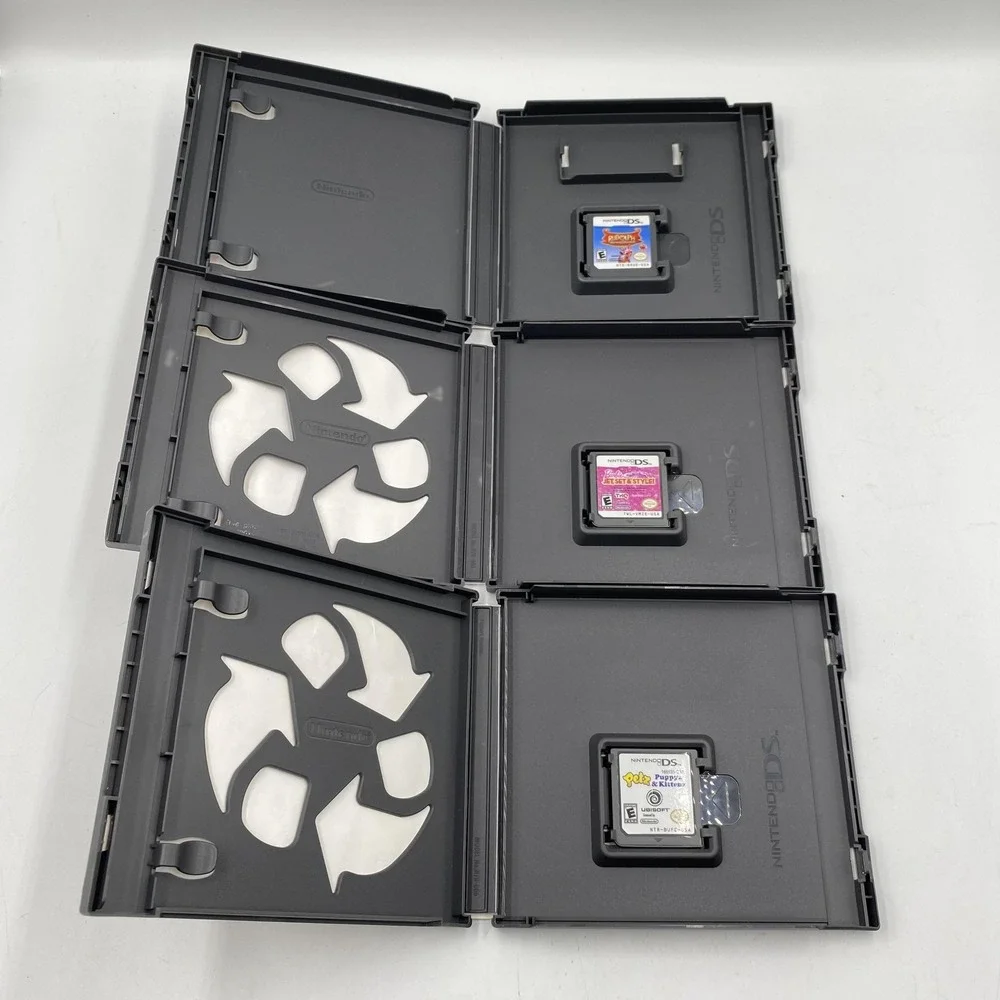 Nintendo DS Game Lot (3) Barbie Jet Set &‎ Style Petz Puppyz & Kittenz Rudolph